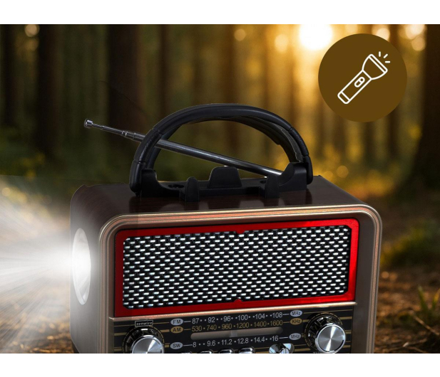 Zenwire Radio Retro FM Solarne BT-S060 - 1604657 - zdjęcie 4